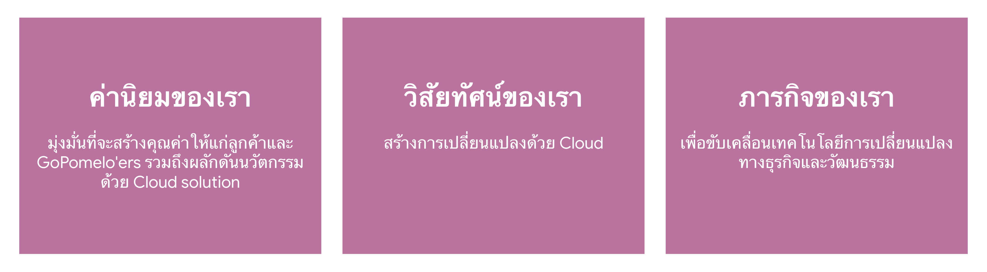 About us 2020 - Thai