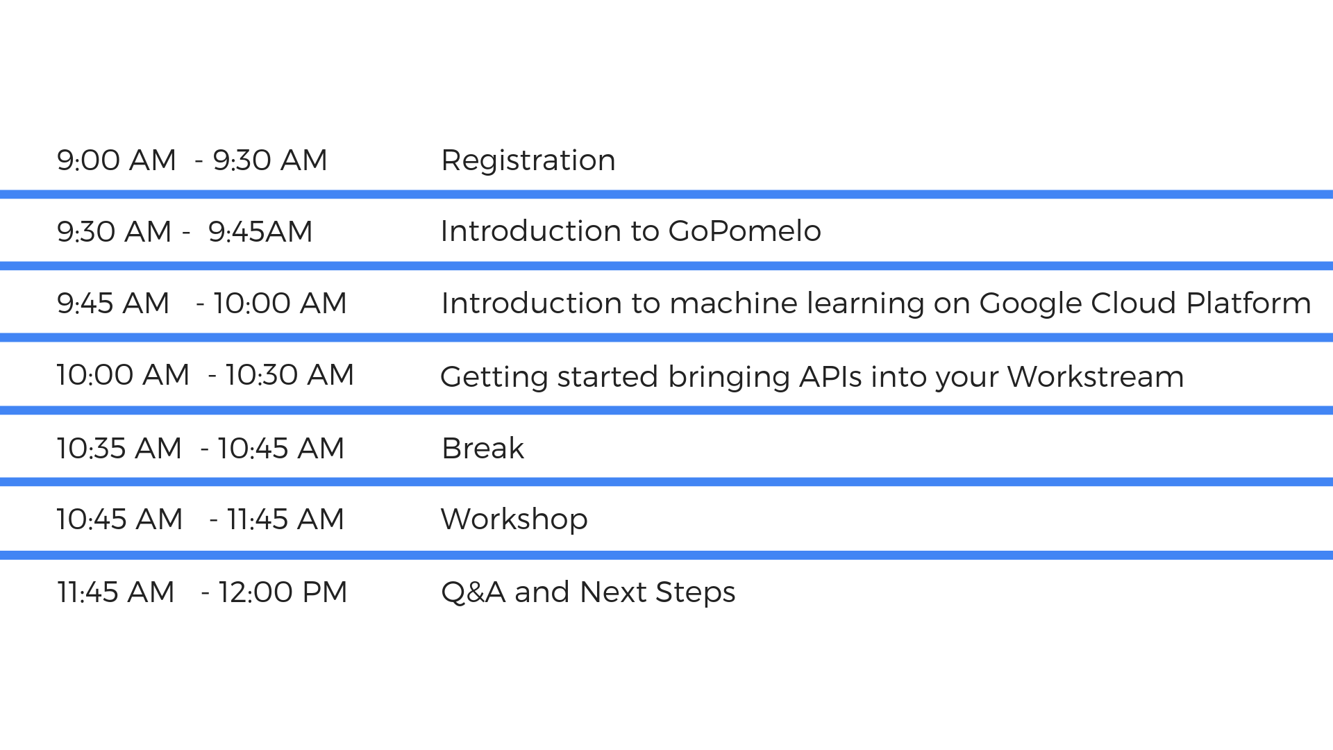 T27-06-19 Innovate with Google Machine Learning APIs - agenda